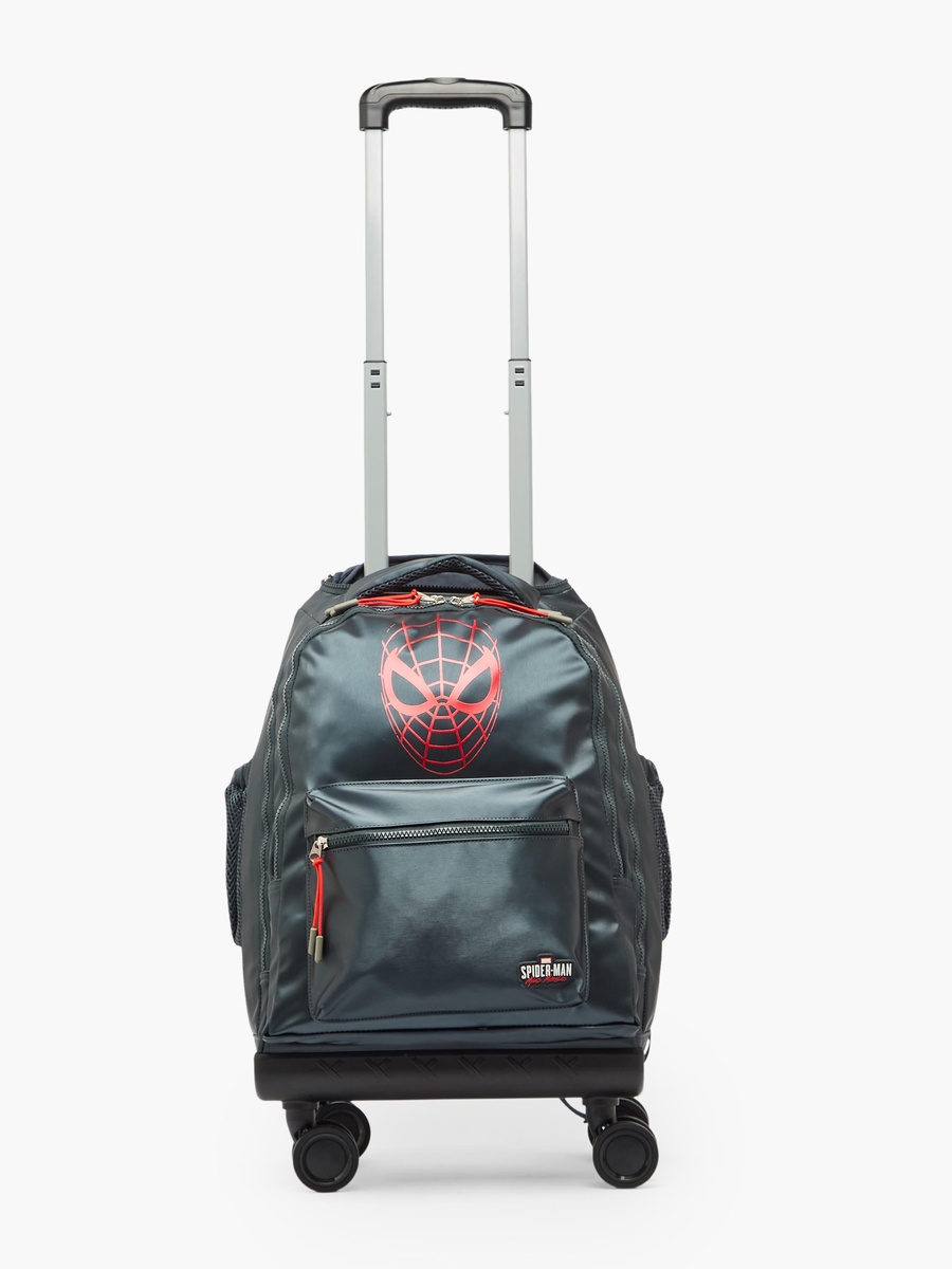 Spider-Man Print Trolley Bag with Adjustable Straps - 18 inches