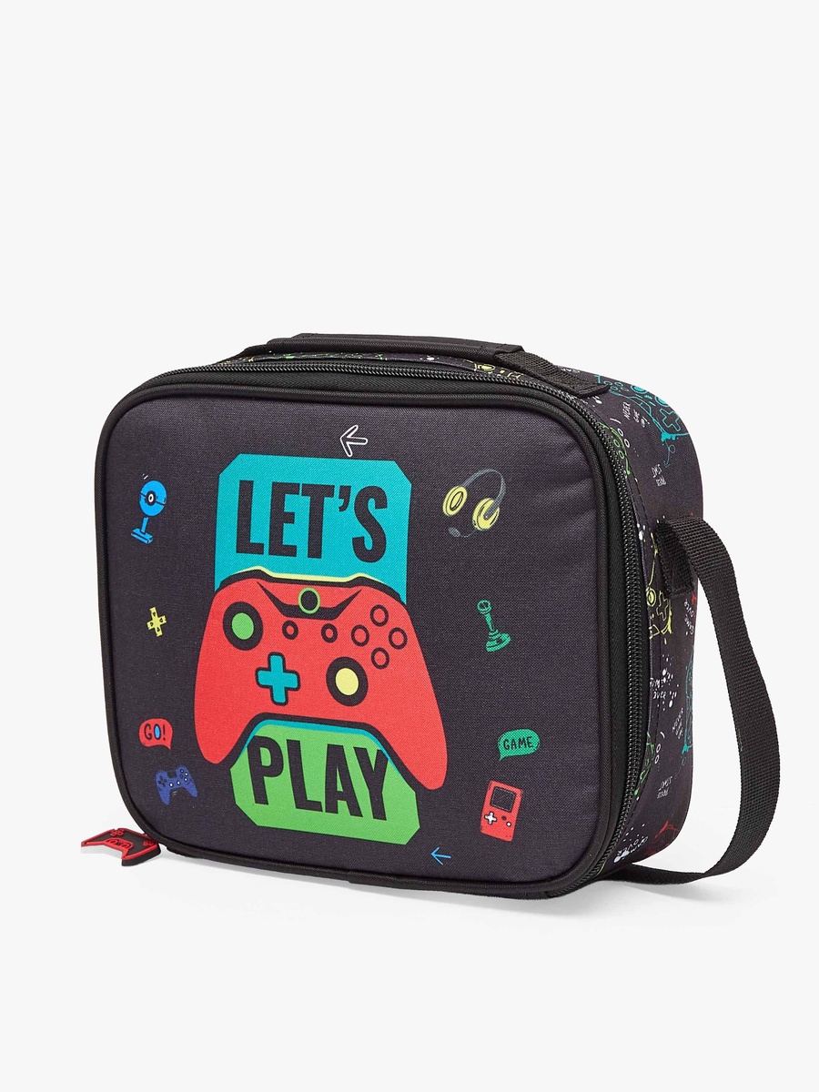 Gaming Print Trolley Bag with Wheels - 14 inches