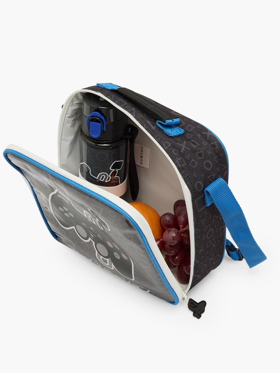 Print 5-Piece School Trolley Bag Set with Lunch Bag - 16 inches