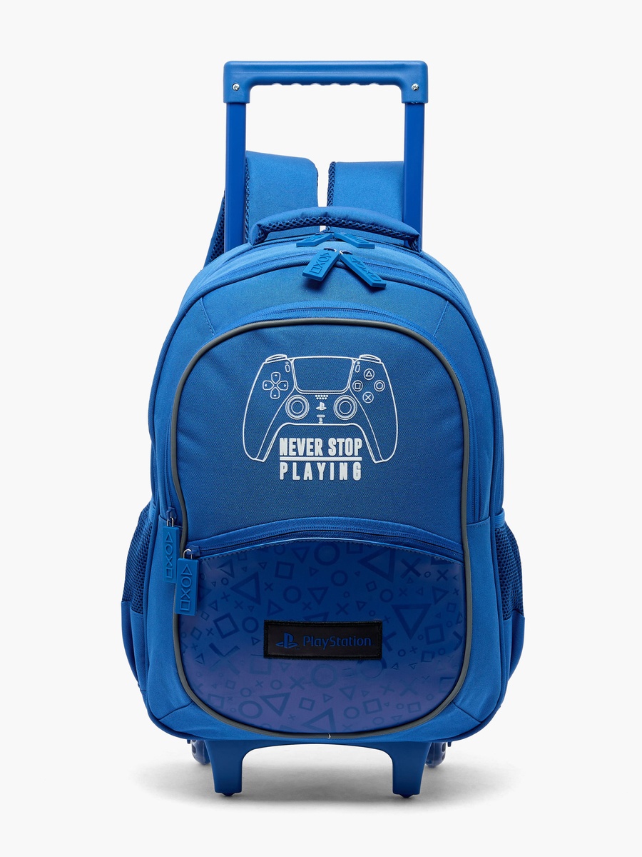 Game Controller Print Trolley Bag Retractable Handle - 16 inches