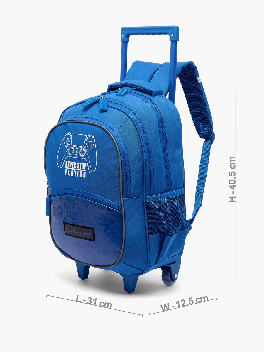 Game Controller Print Trolley Bag Retractable Handle - 16 inches