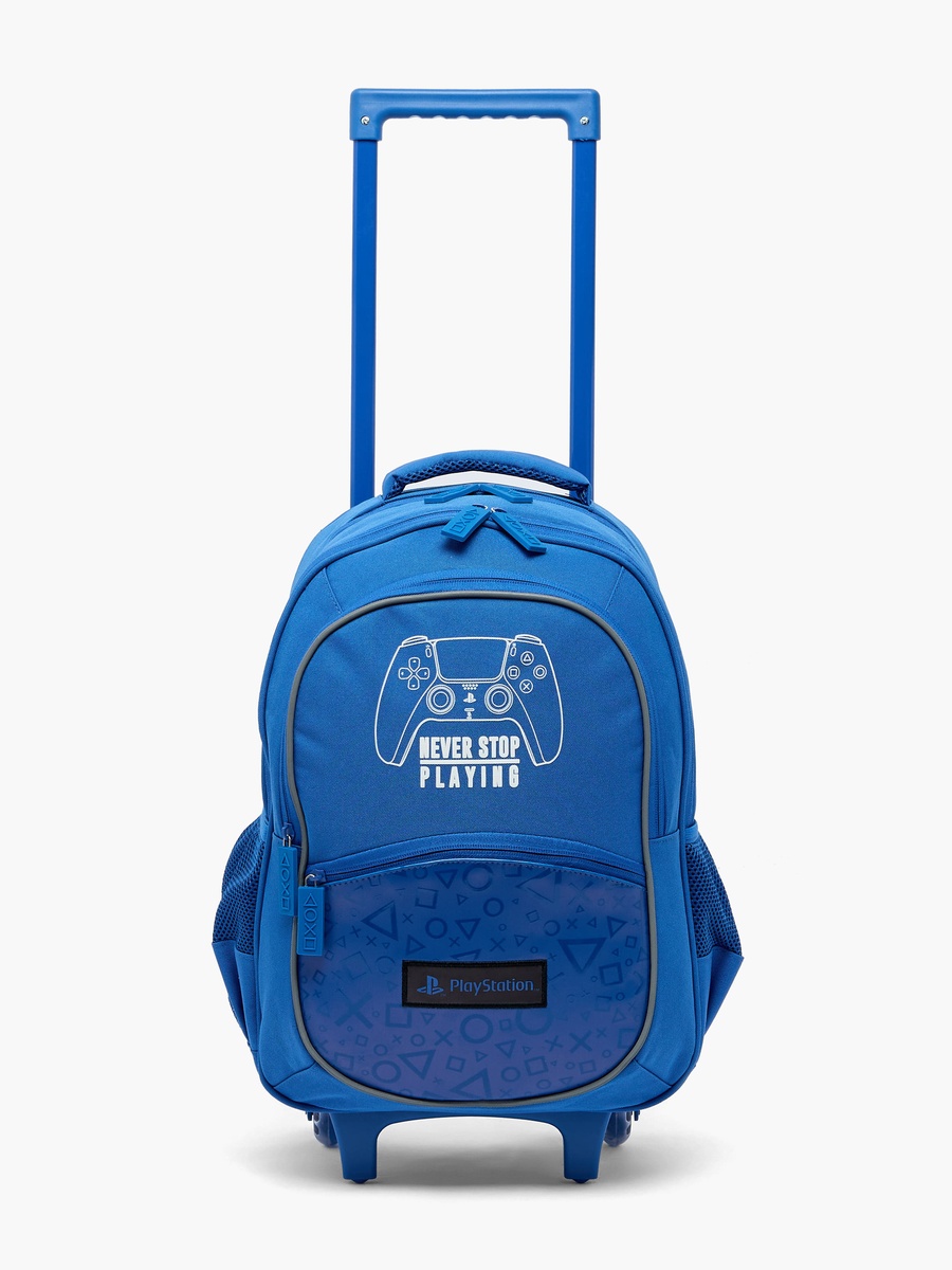 Game Controller Print Trolley Bag Retractable Handle - 16 inches