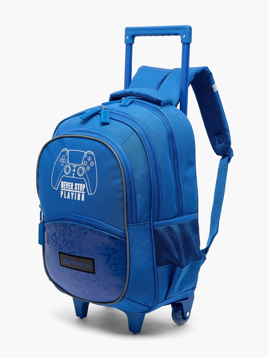 Game Controller Print Trolley Bag Retractable Handle - 16 inches
