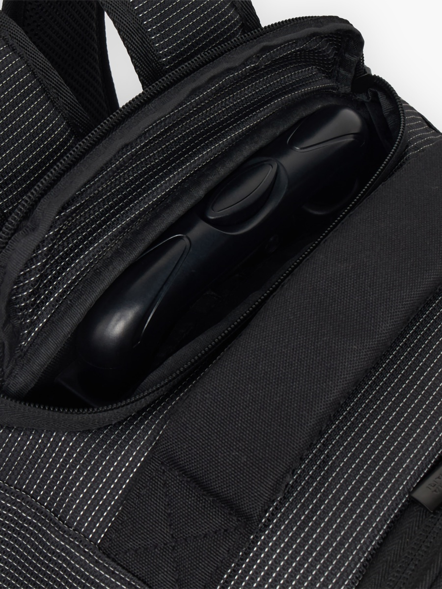 Logo Textured Trolley Bag with Durable Wheels - 18 inches
