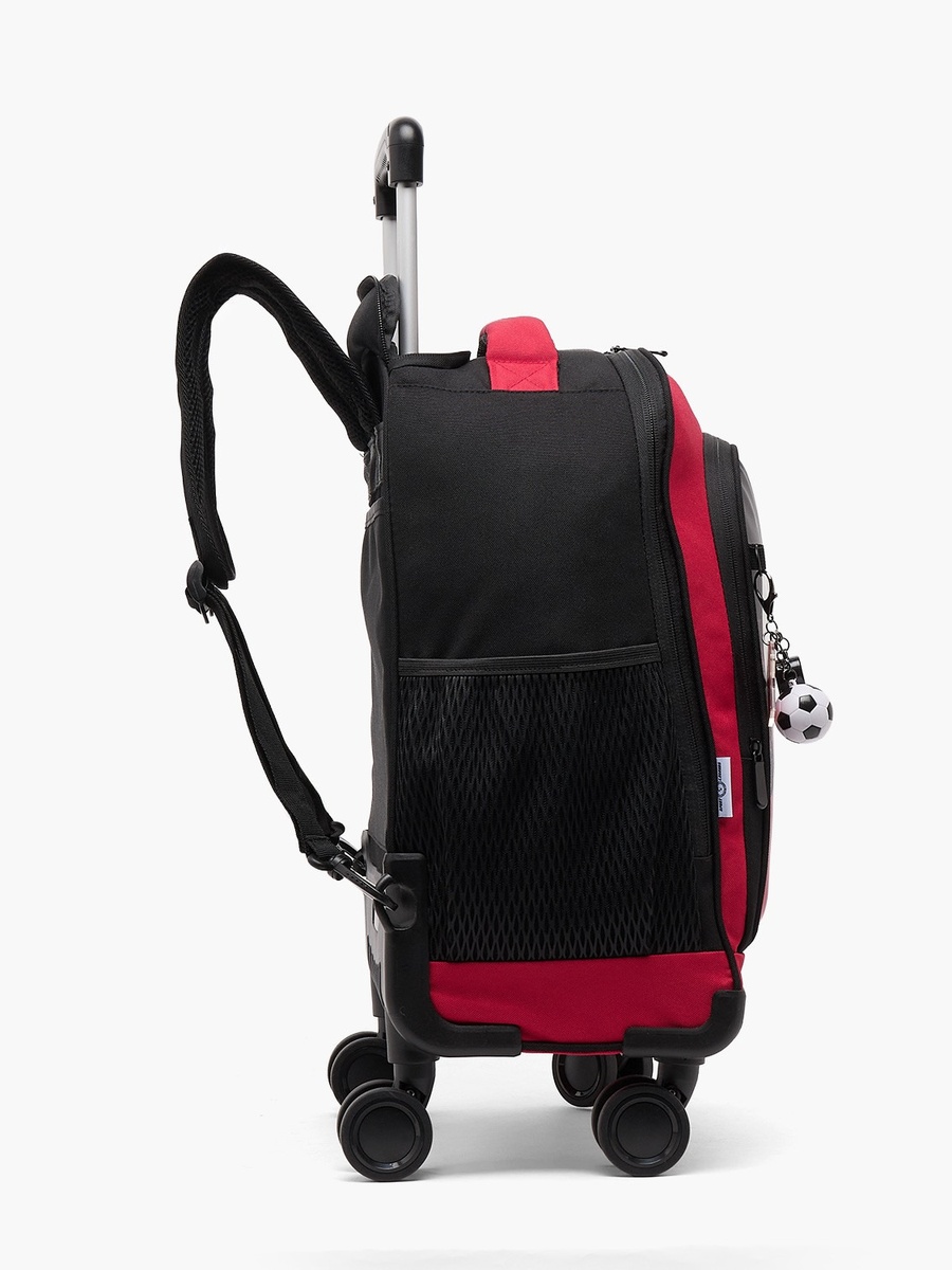 Mo Salah Print Trolley Bag with Durable Wheels - 18 inches