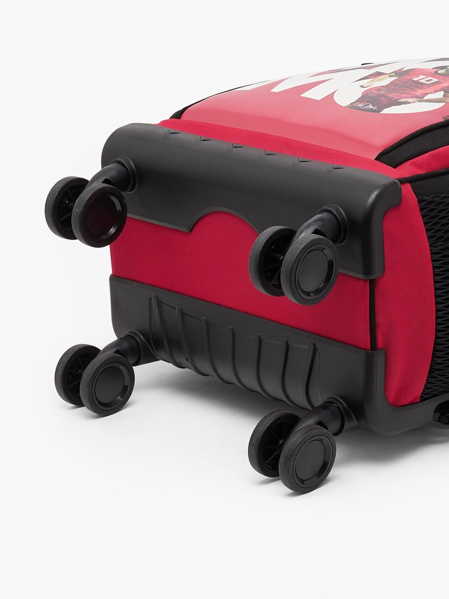 Mo Salah Print Trolley Bag with Durable Wheels - 18 inches
