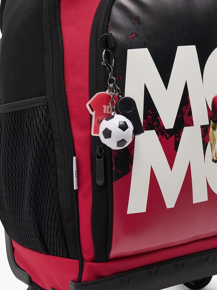 Mo Salah Print Trolley Bag with Durable Wheels - 18 inches