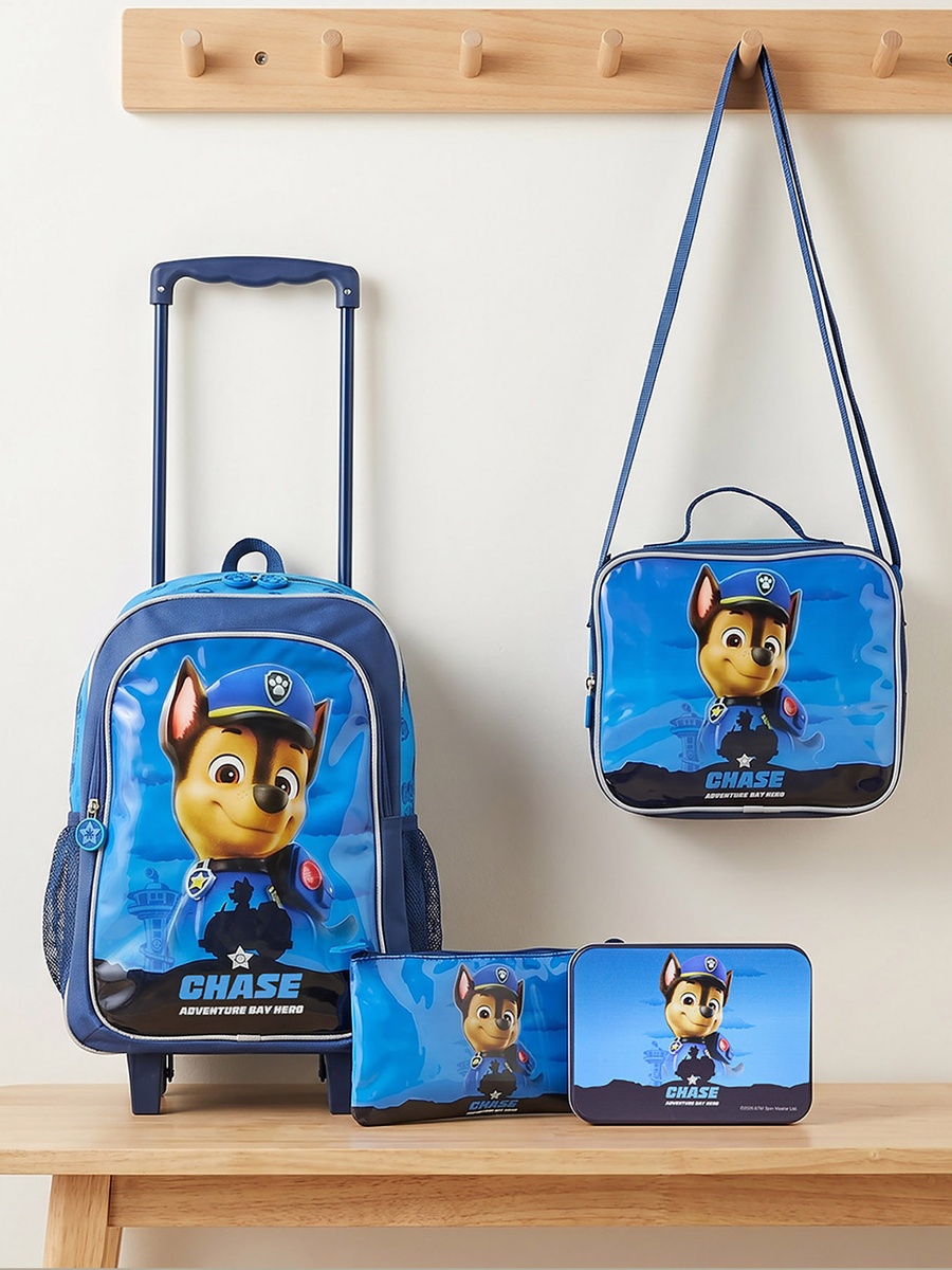 Chase 5-Piece School Trolley Bag Set with Lunch Bag - 16 inches