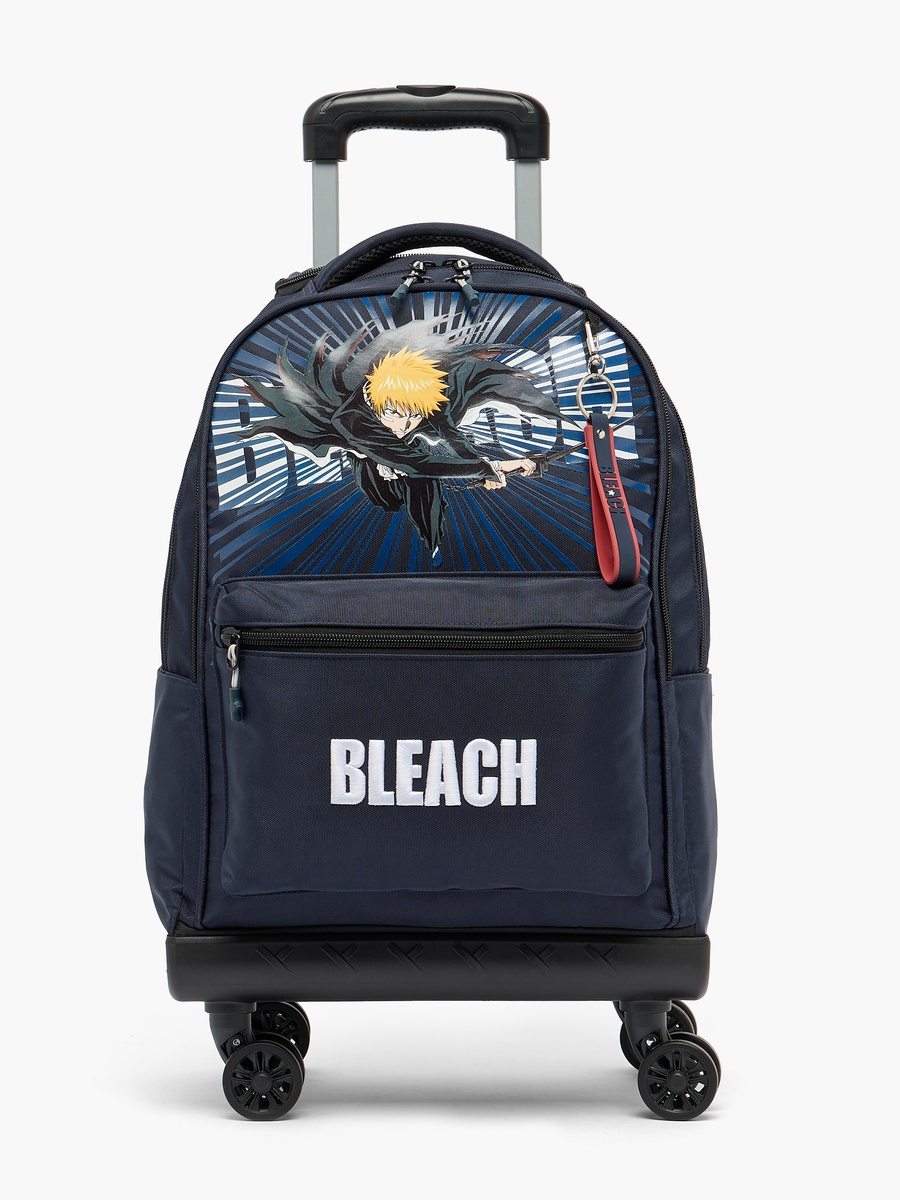 Bleach Print Trolley Bag with Padded Straps - 18 inches