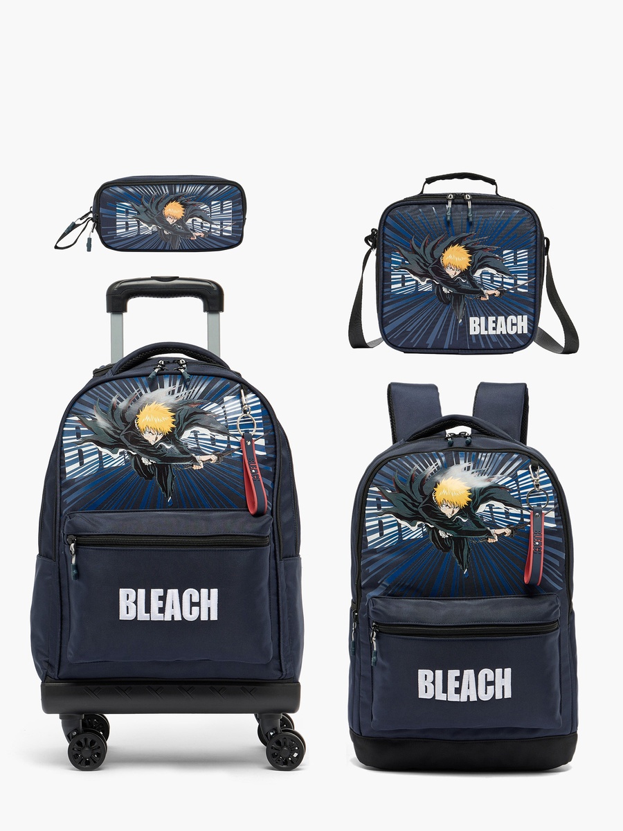Bleach Print Trolley Bag with Padded Straps - 18 inches