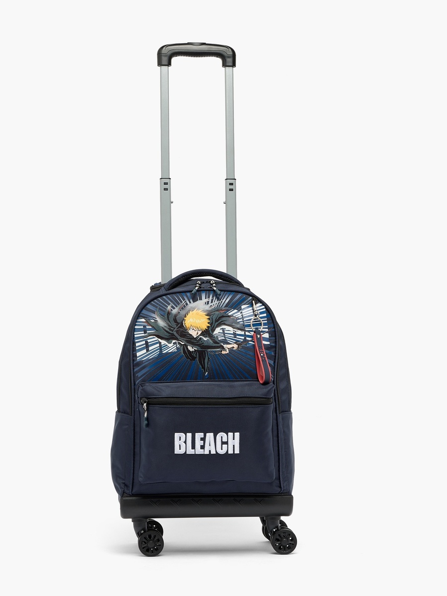 Bleach Print Trolley Bag with Padded Straps - 18 inches