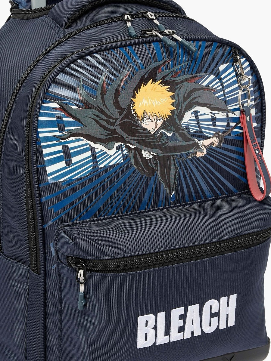 Bleach Print Trolley Bag with Padded Straps - 18 inches