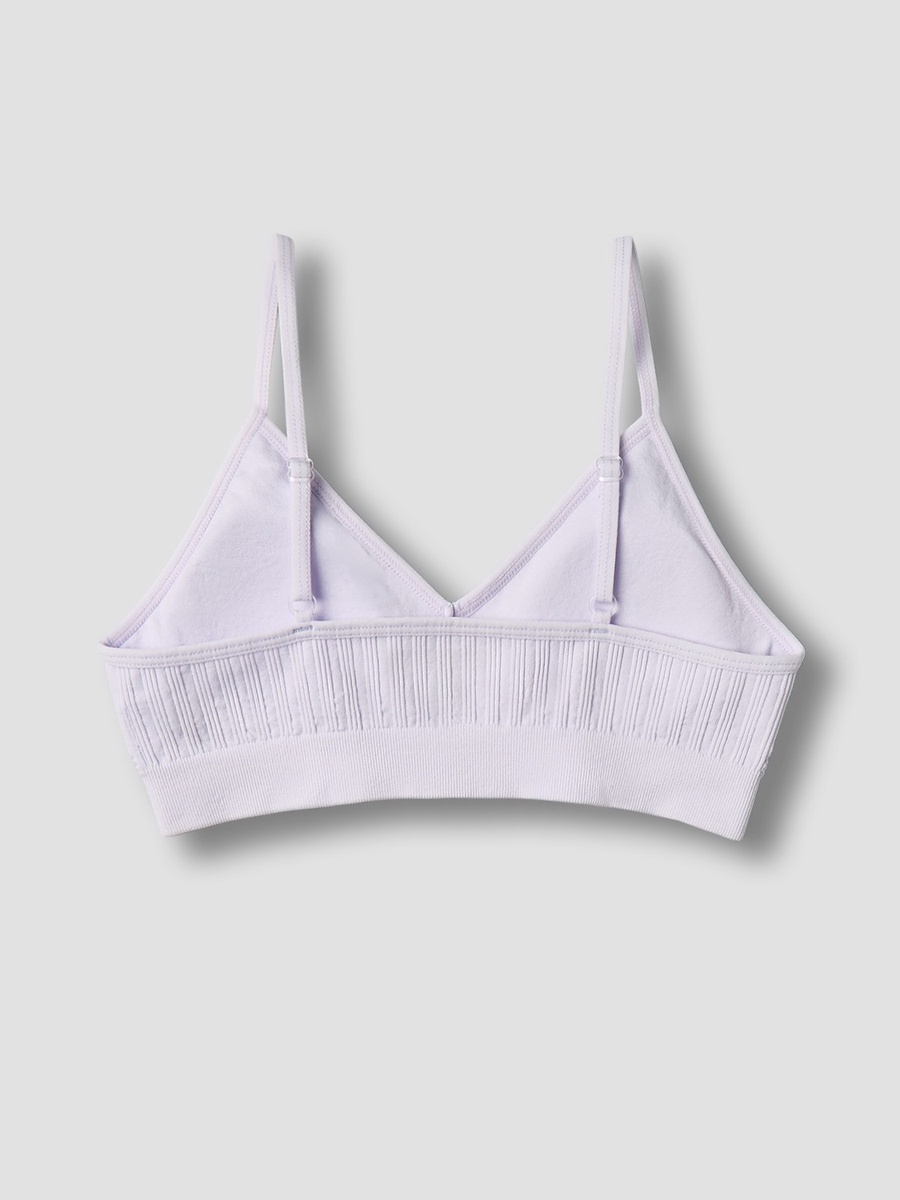 Cotton Trainer Bra with Heart Embroidery