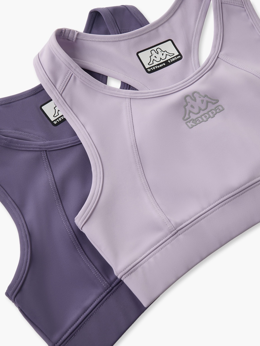 Pack of 2 Cotton Trainer Bra with Logo Print