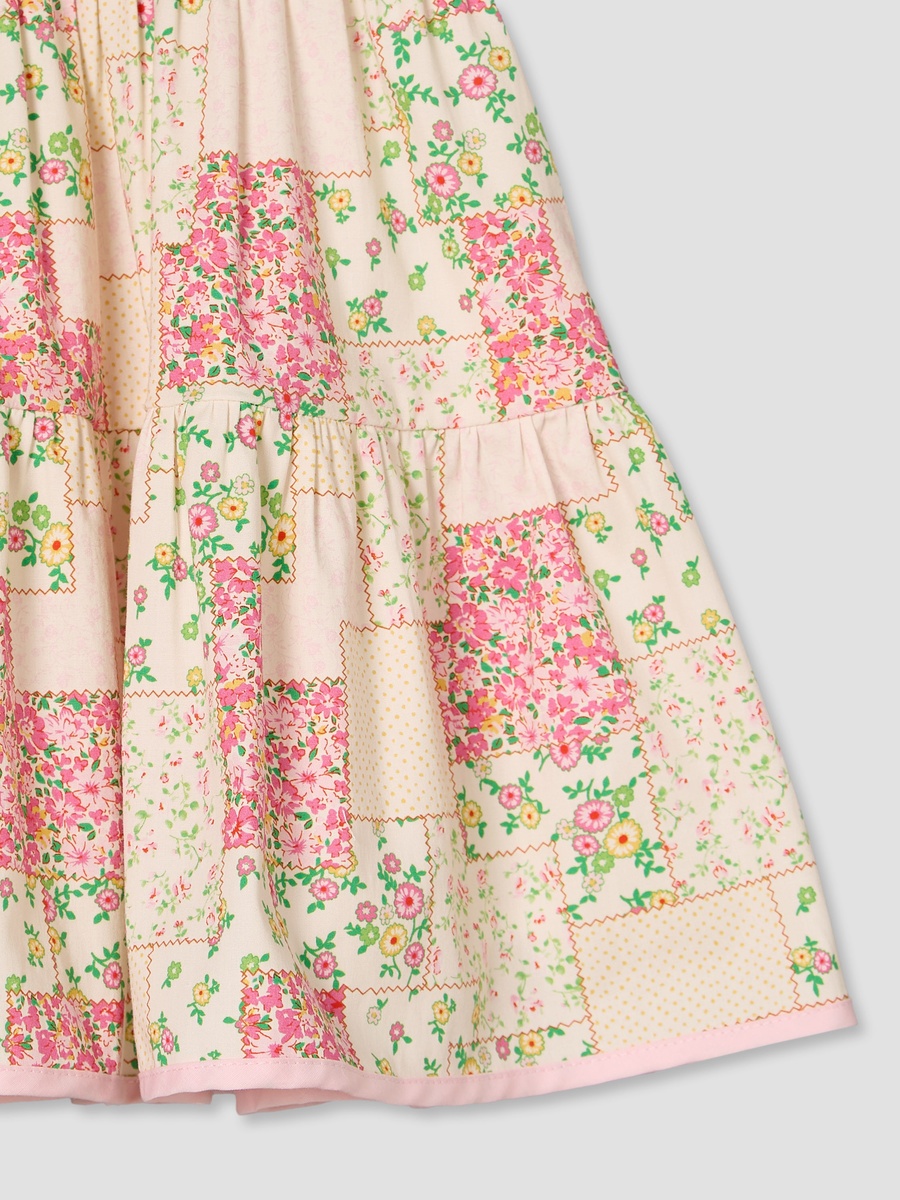 Round Neck Short Sleeves Knee Length A-Line Dress with Headband
