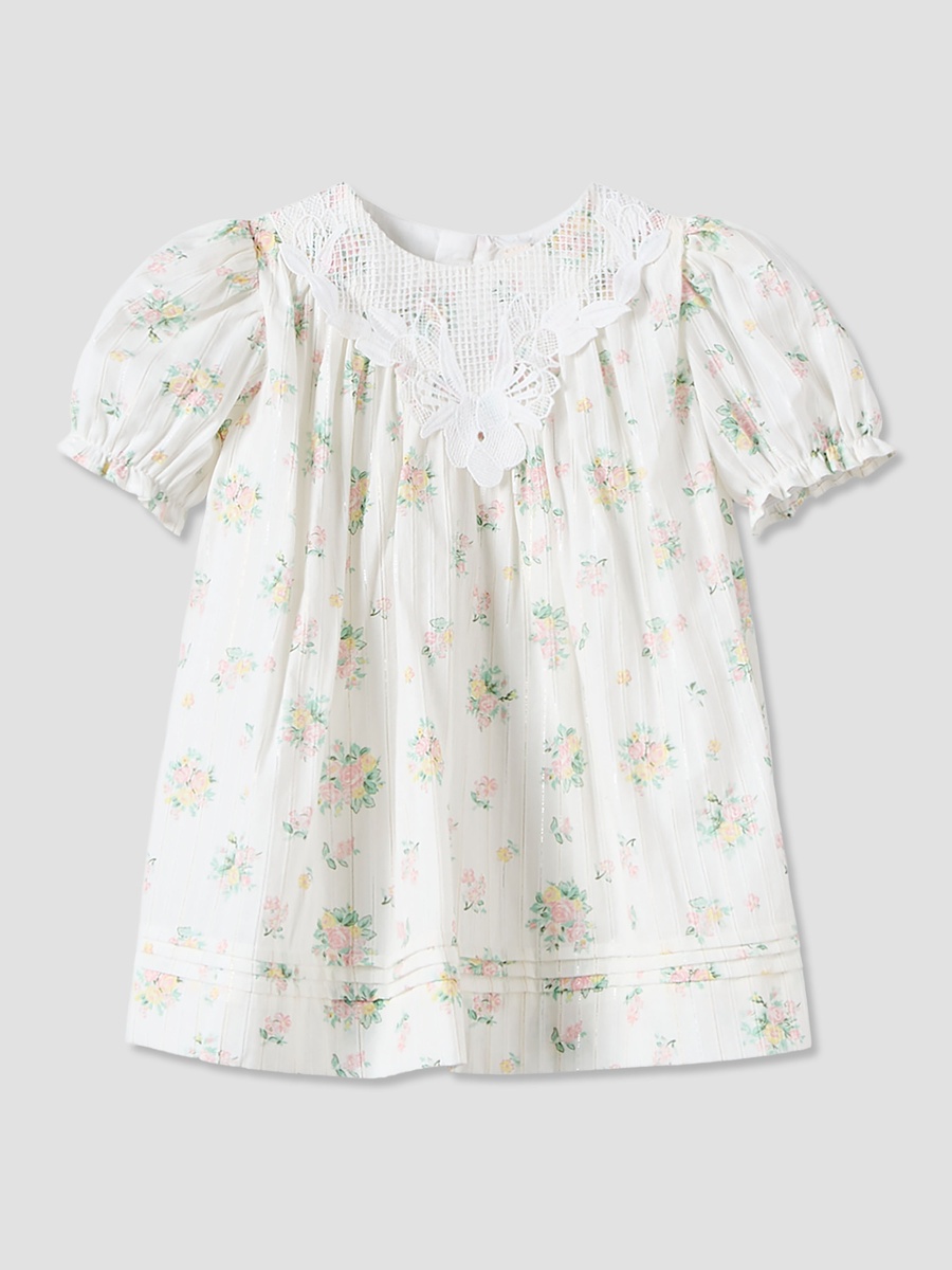 Round Neck Short Sleeves Knee Length A-Line Dress with Headband