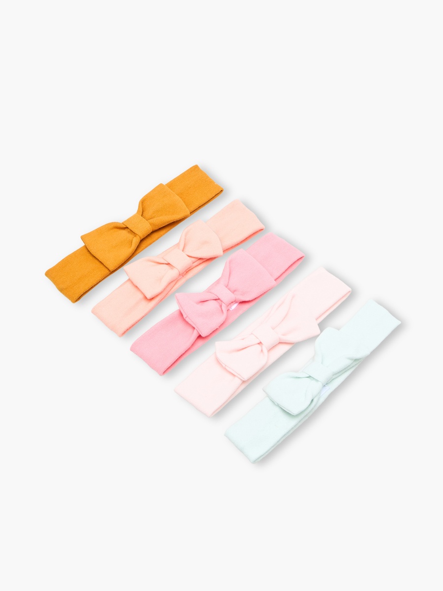 Pack of 5 Headband with Bow Applique