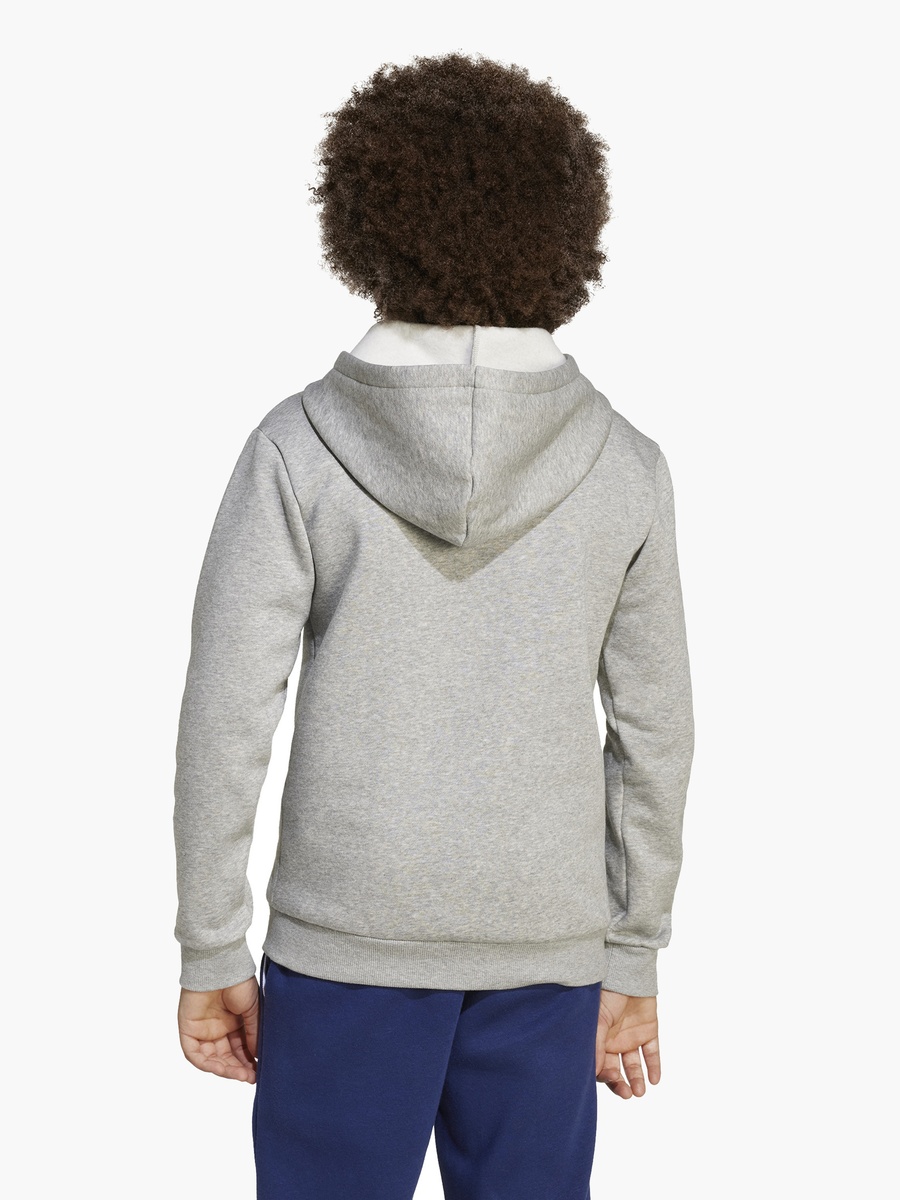 Boys Hooded Sweatshirt with Logo Print and Long Sleeves
