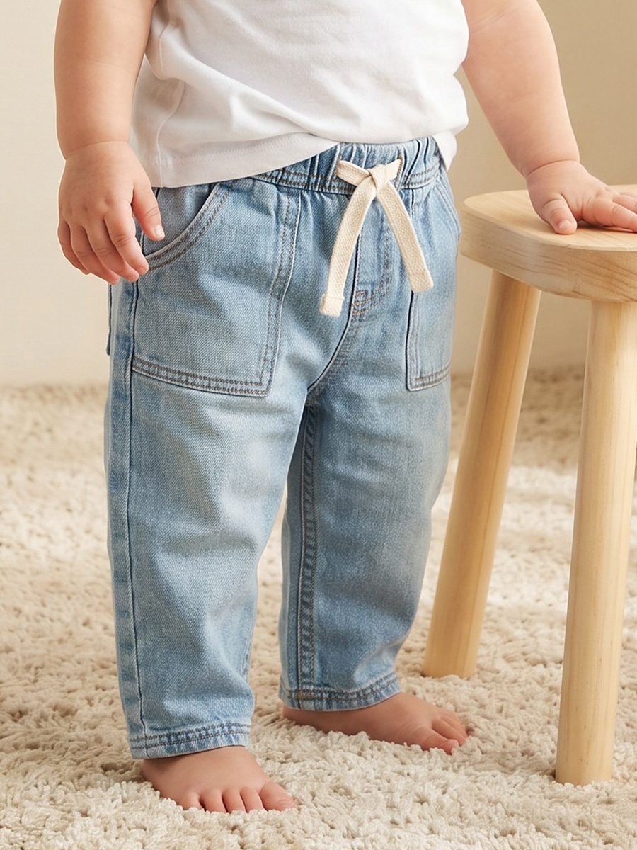 Mid-Rise Jeans with Pockets