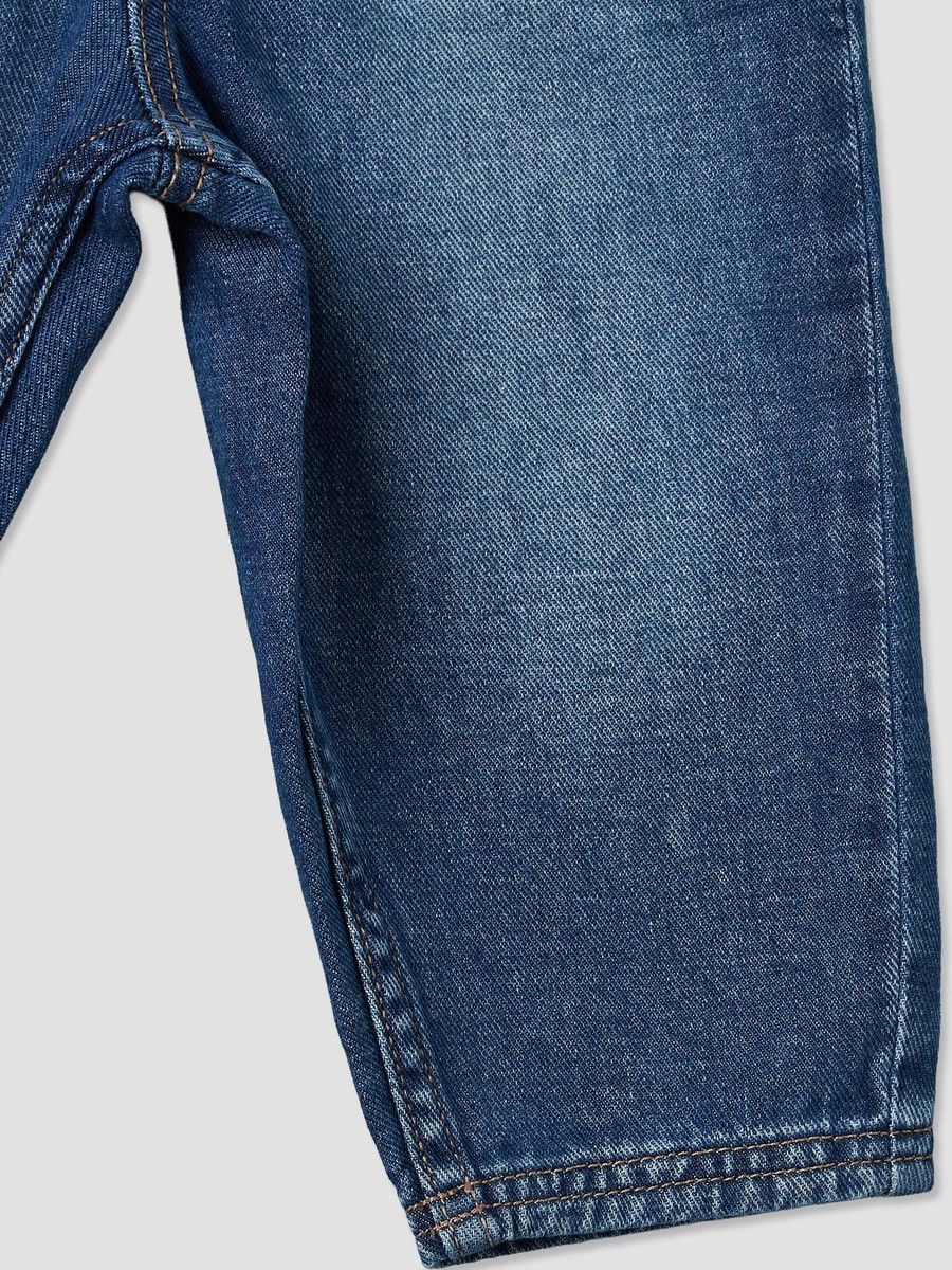 Mid-Rise Jeans with Elasticated Drawstring