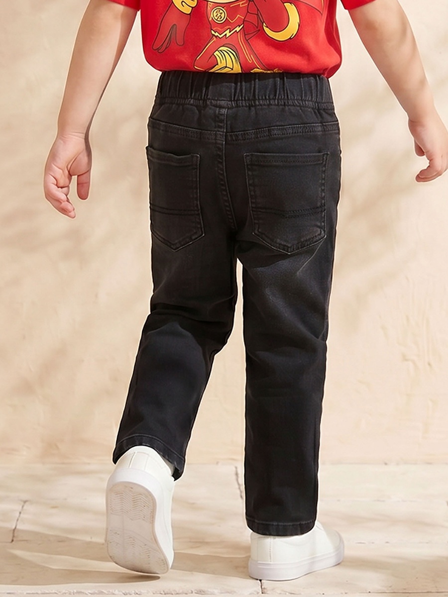 Elasticated Drawstring Jeans with Pockets