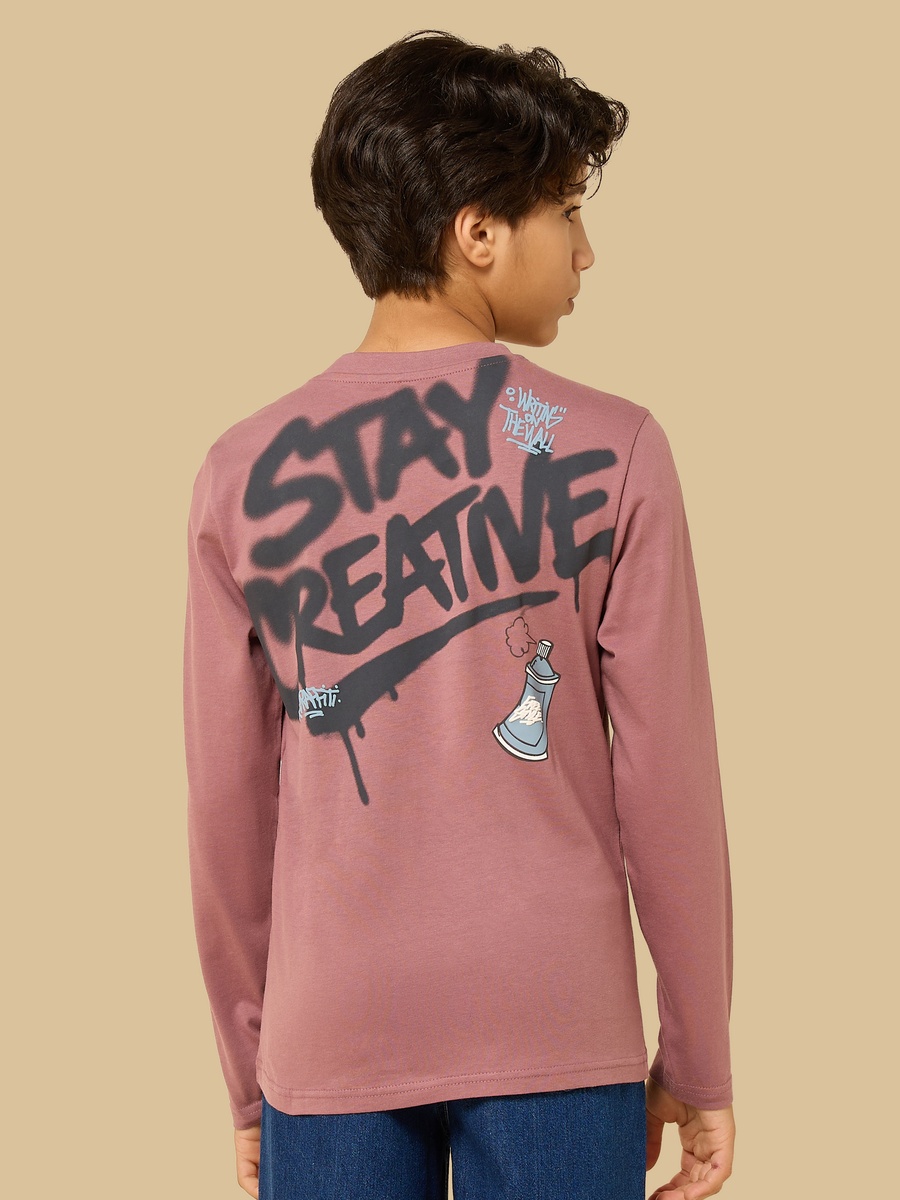 Graffiti Print Cotton T-Shirt