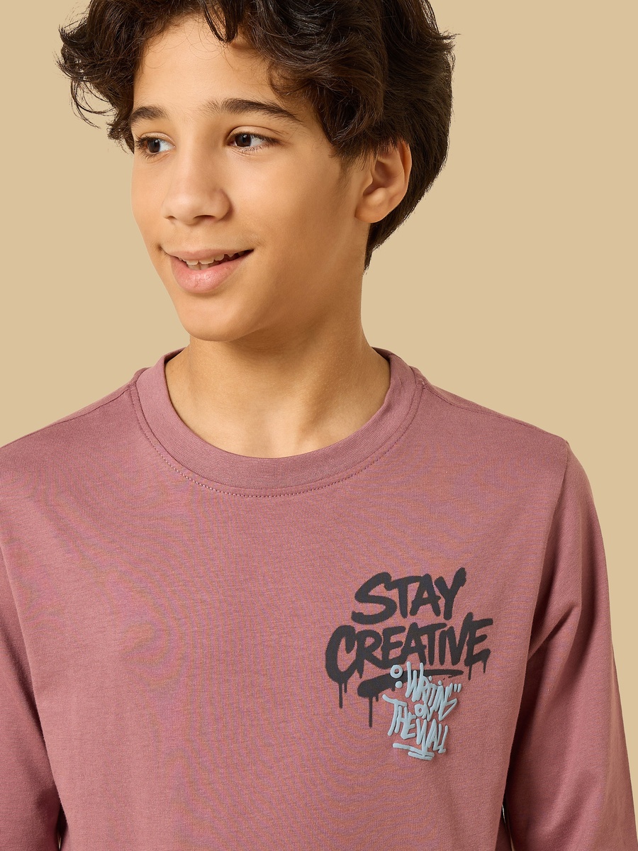 Graffiti Print Cotton T-Shirt