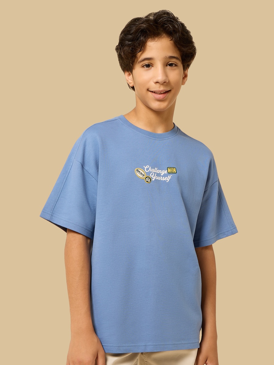 Slogan Applique T-Shirt