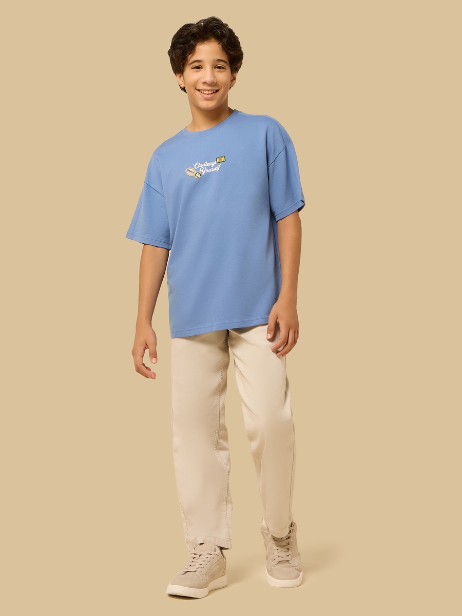 Slogan Applique T-Shirt