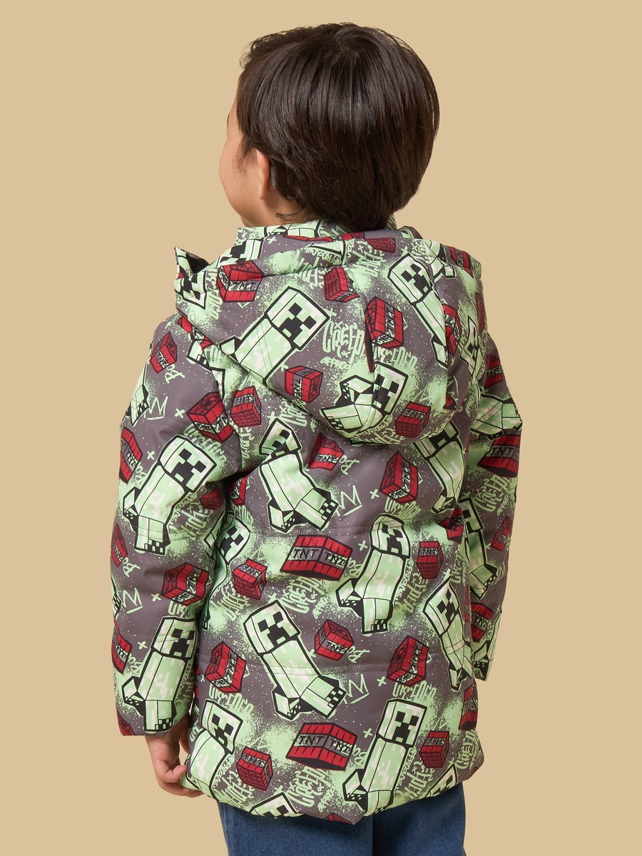 Minecraft Print Parka Jacket