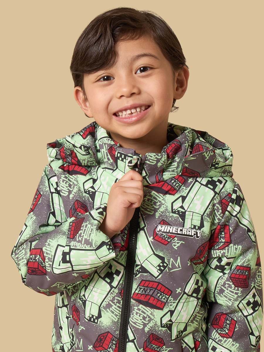 Minecraft Print Parka Jacket