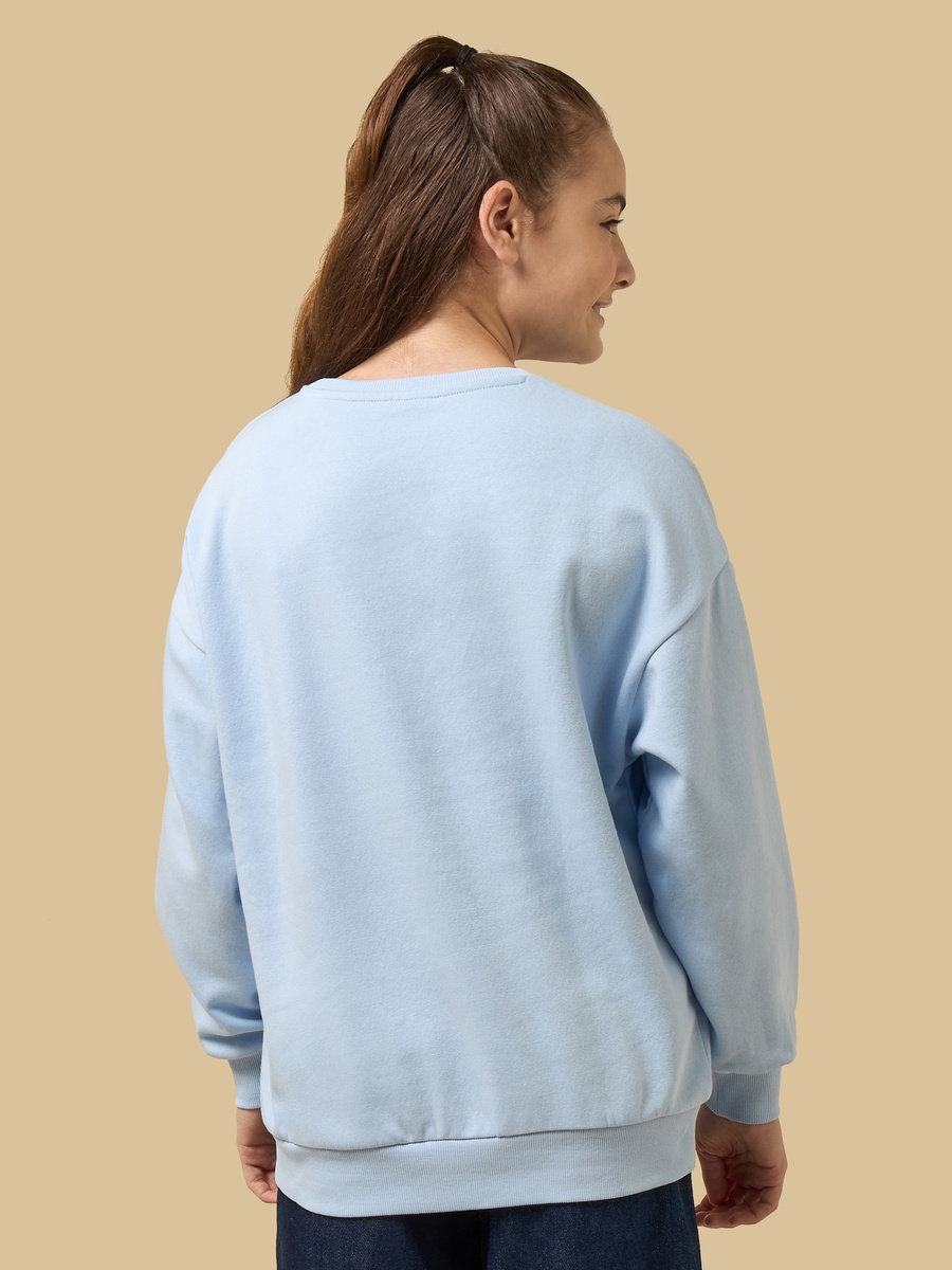 Slogan Print Oversized Sweatshirt