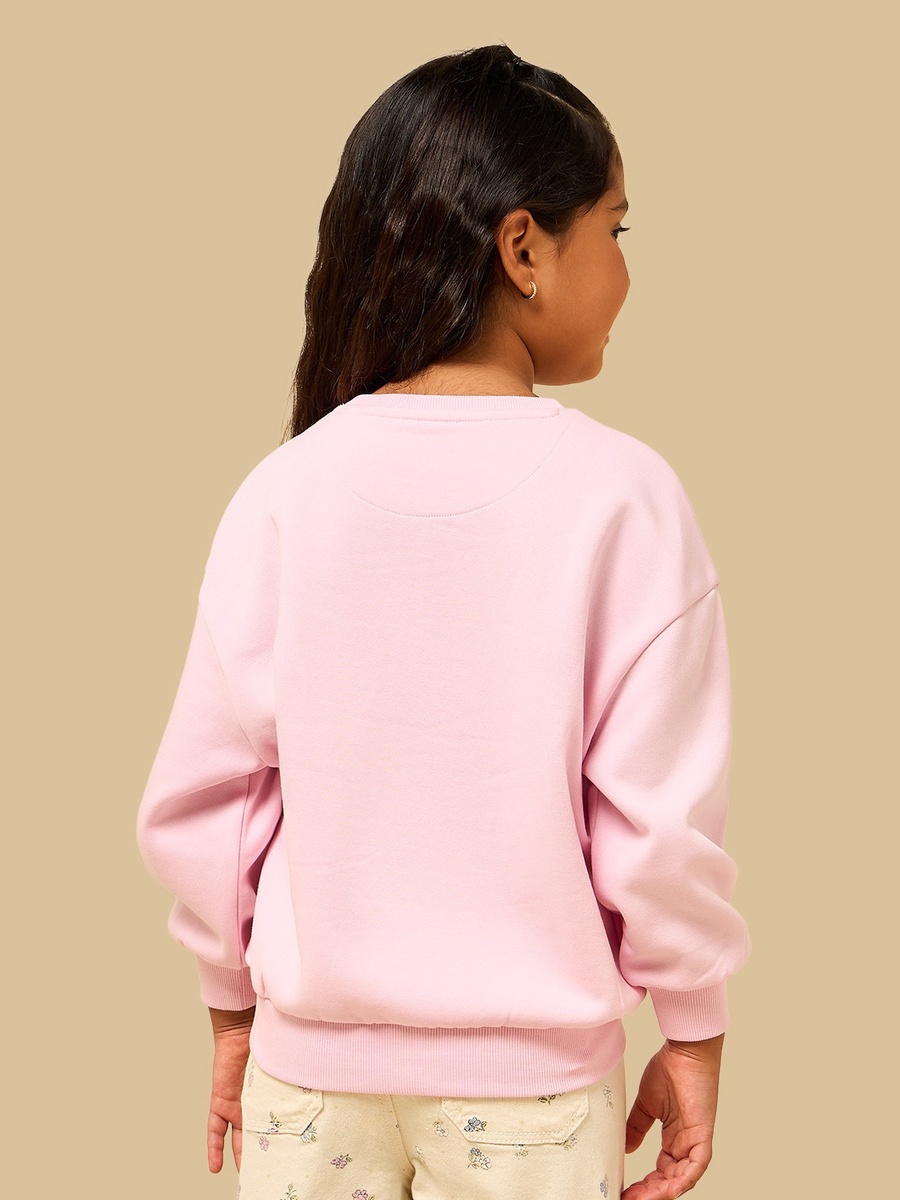 Slogan Print Oversized Sweatshirt