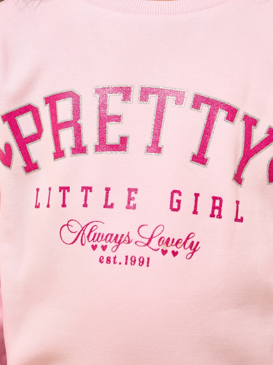 Slogan Print Oversized Sweatshirt