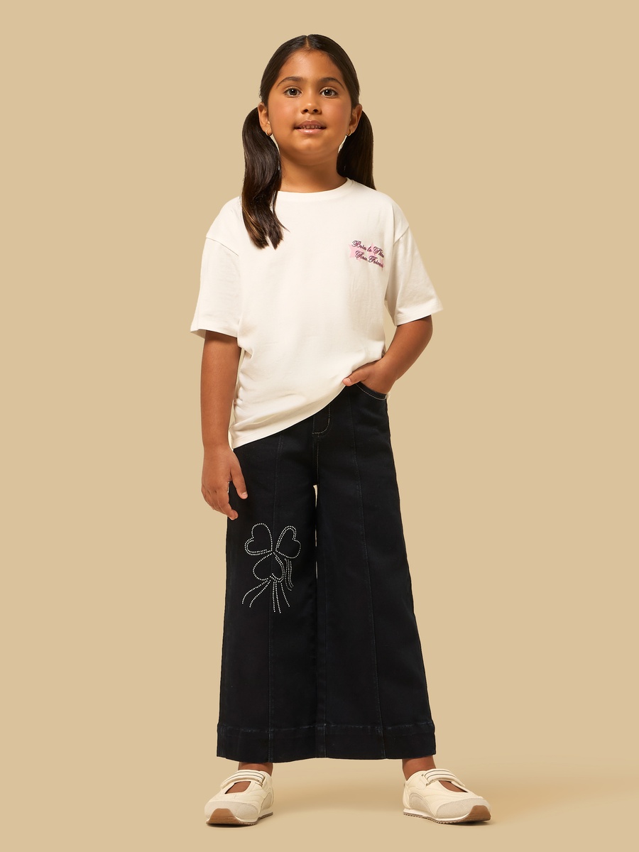 Star Print Oversized Cotton T-Shirt