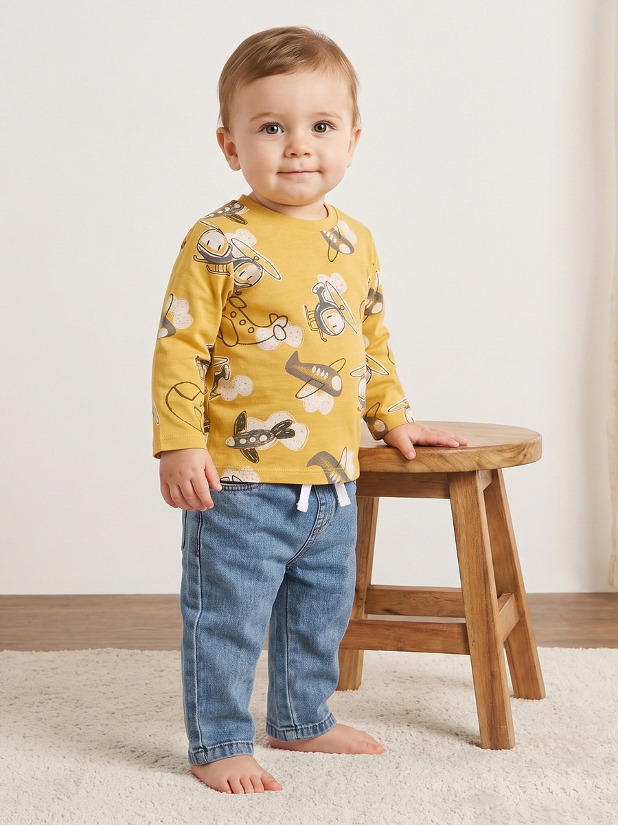 Helicopter Print T-Shirt