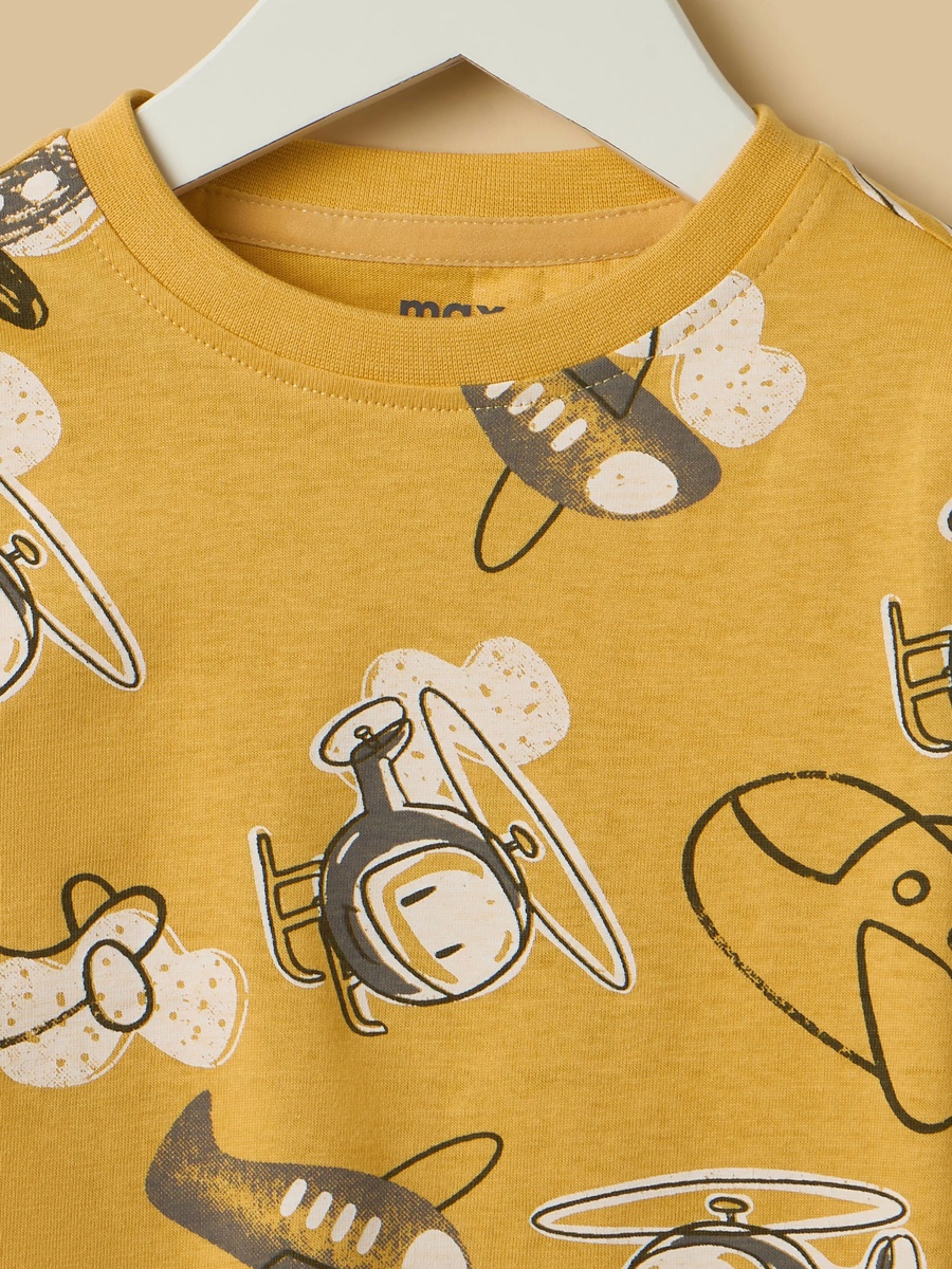 Helicopter Print T-Shirt