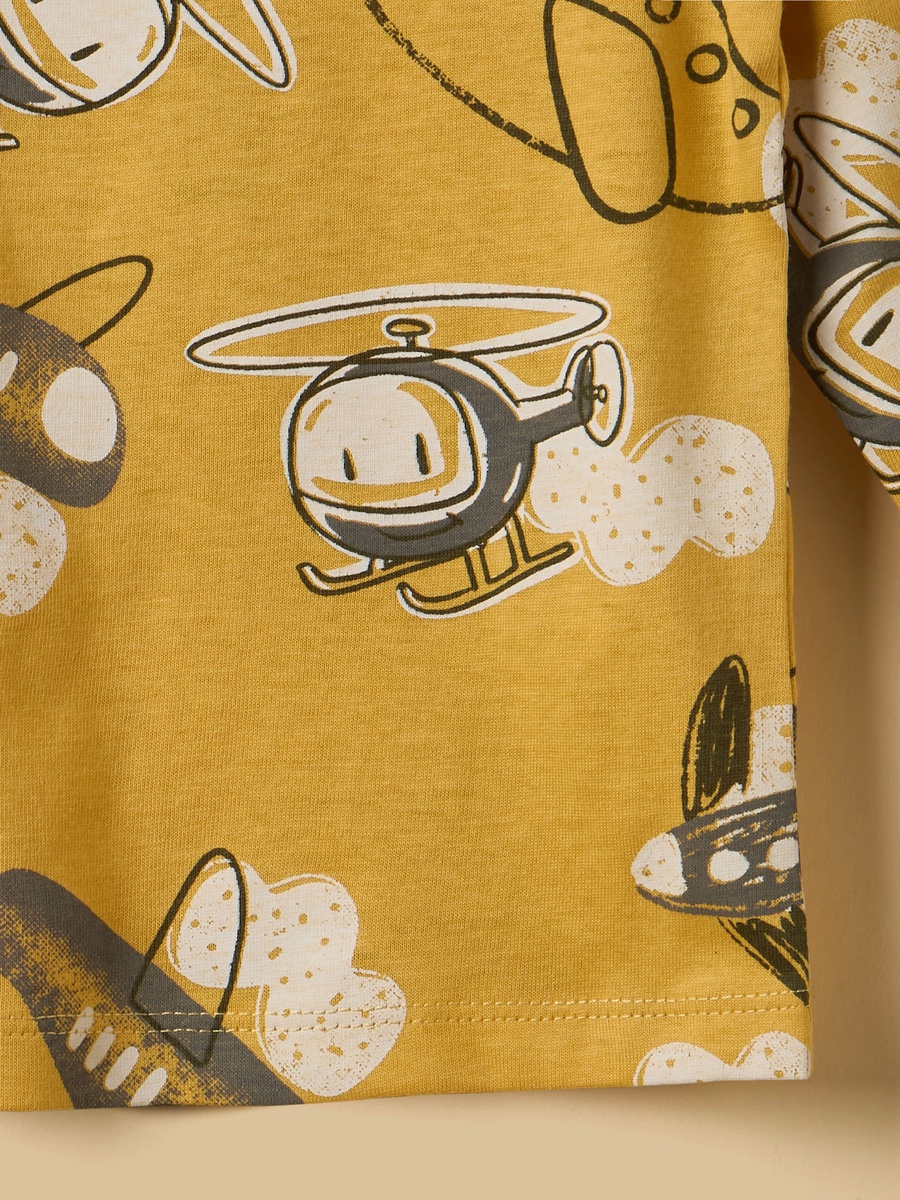 Helicopter Print T-Shirt