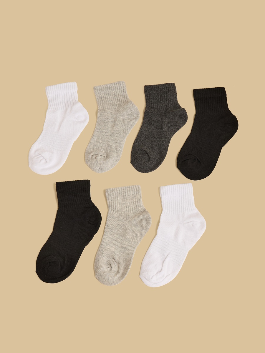 Pack of 7 - Textured Ankle Length Socks