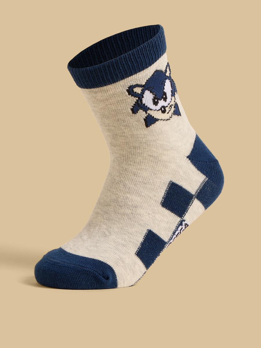 Pack of 3 - Sonic the Hedgehog Print Ankle Length Socks