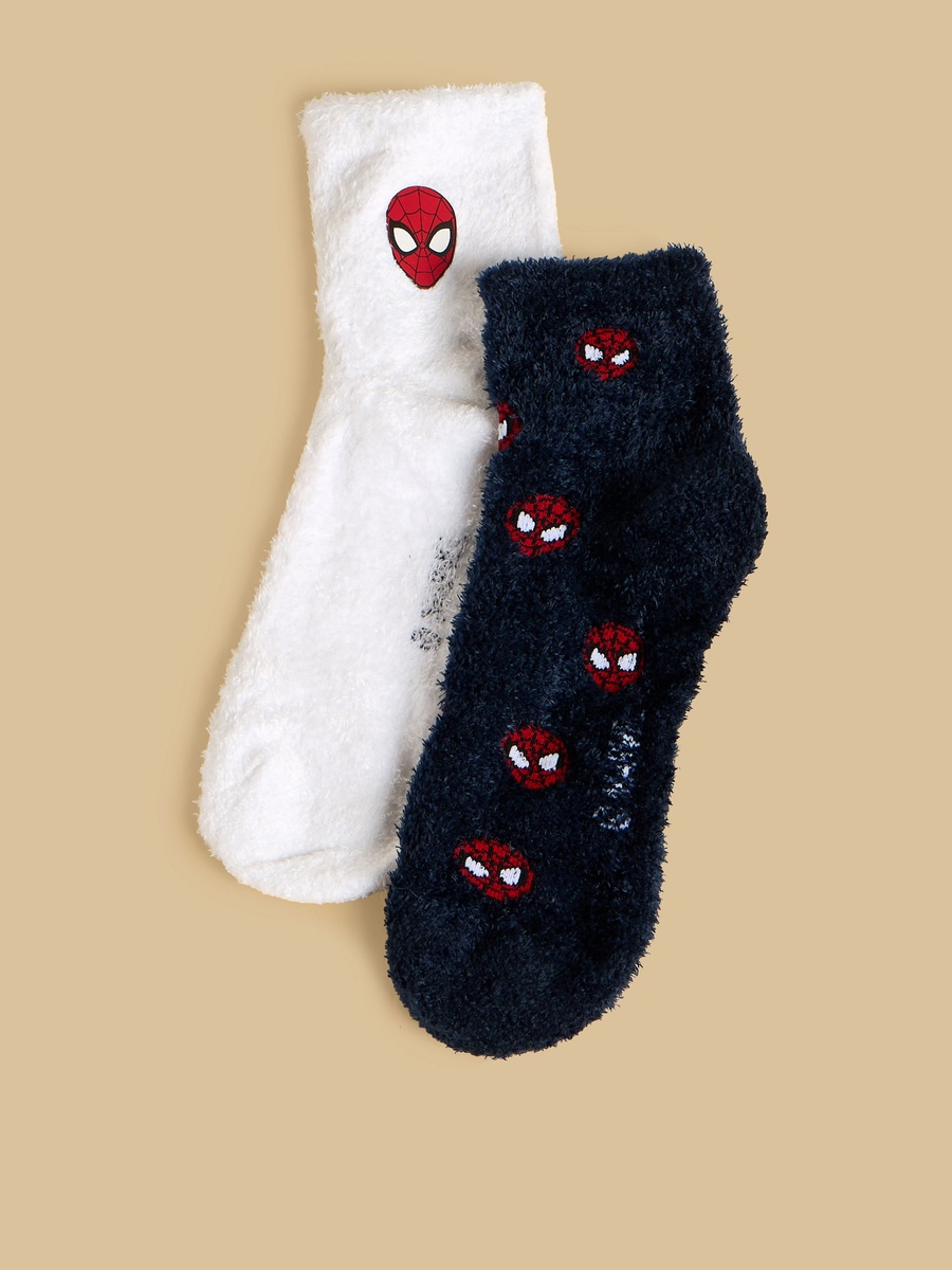 Pack of 2 - Spider-Man Print Ankle Length Socks