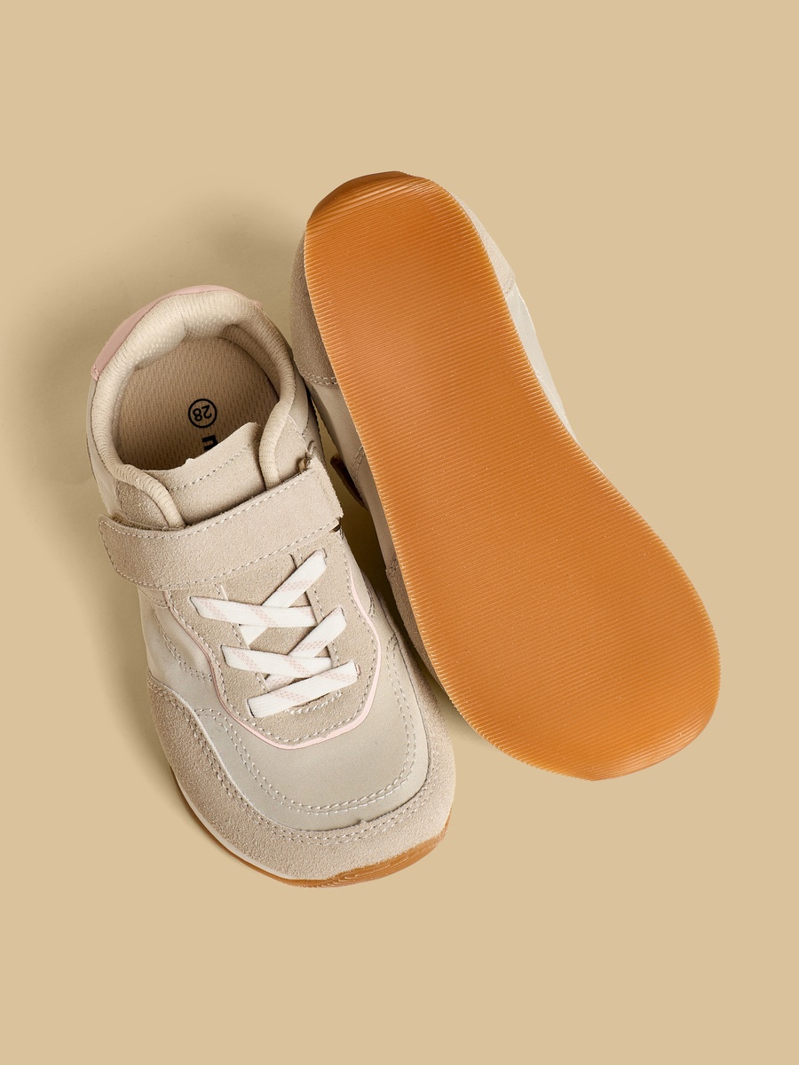 Textured Sports Shoes with Hook and Loop Closure