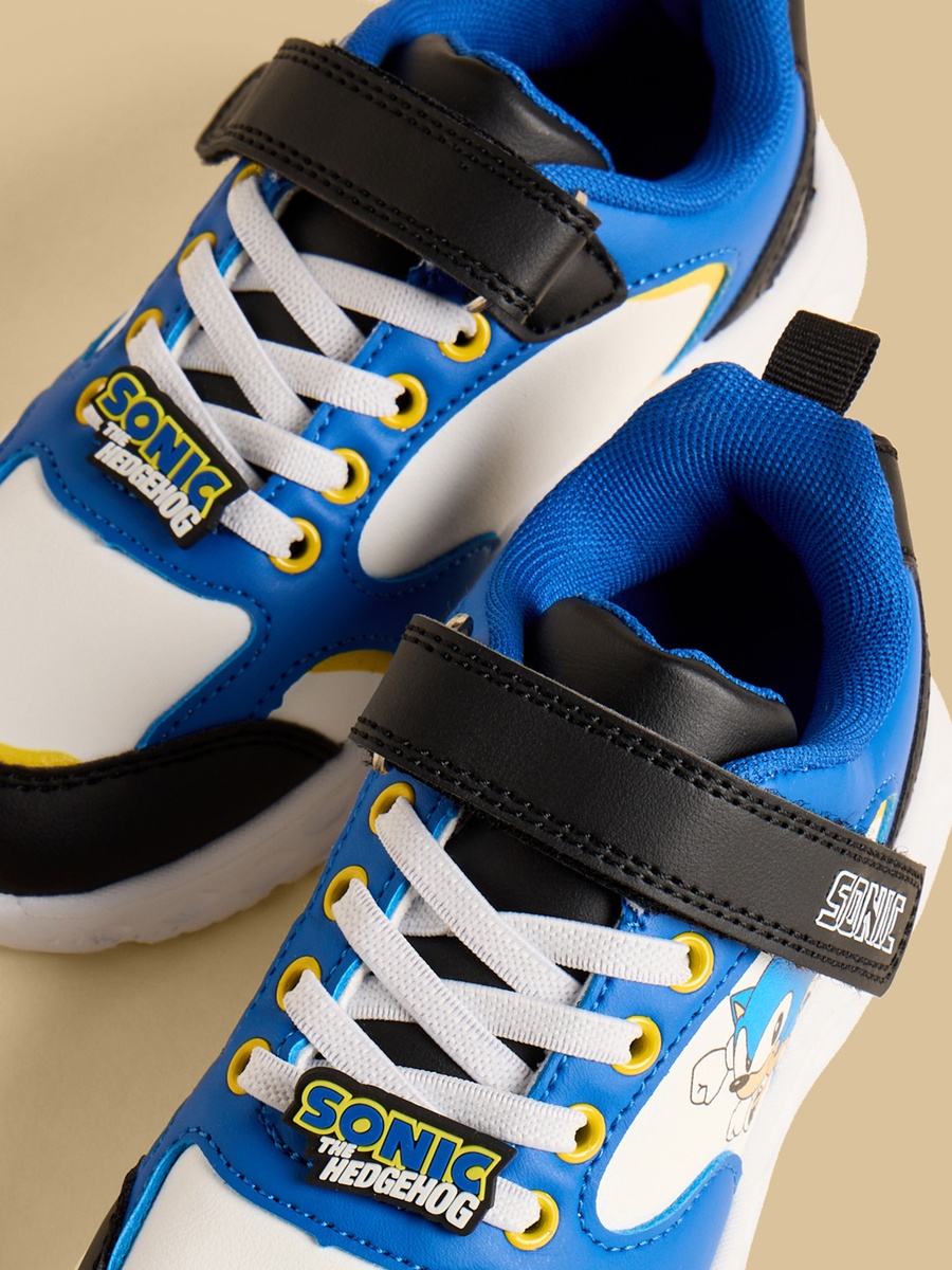 Sonic the Hedgehog Sports Shoes with Hook and Loop Closure