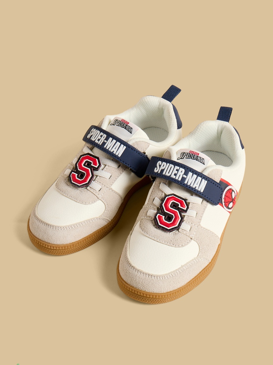Spider-Man Accent Sports Shoes with Hook and Loop Closure