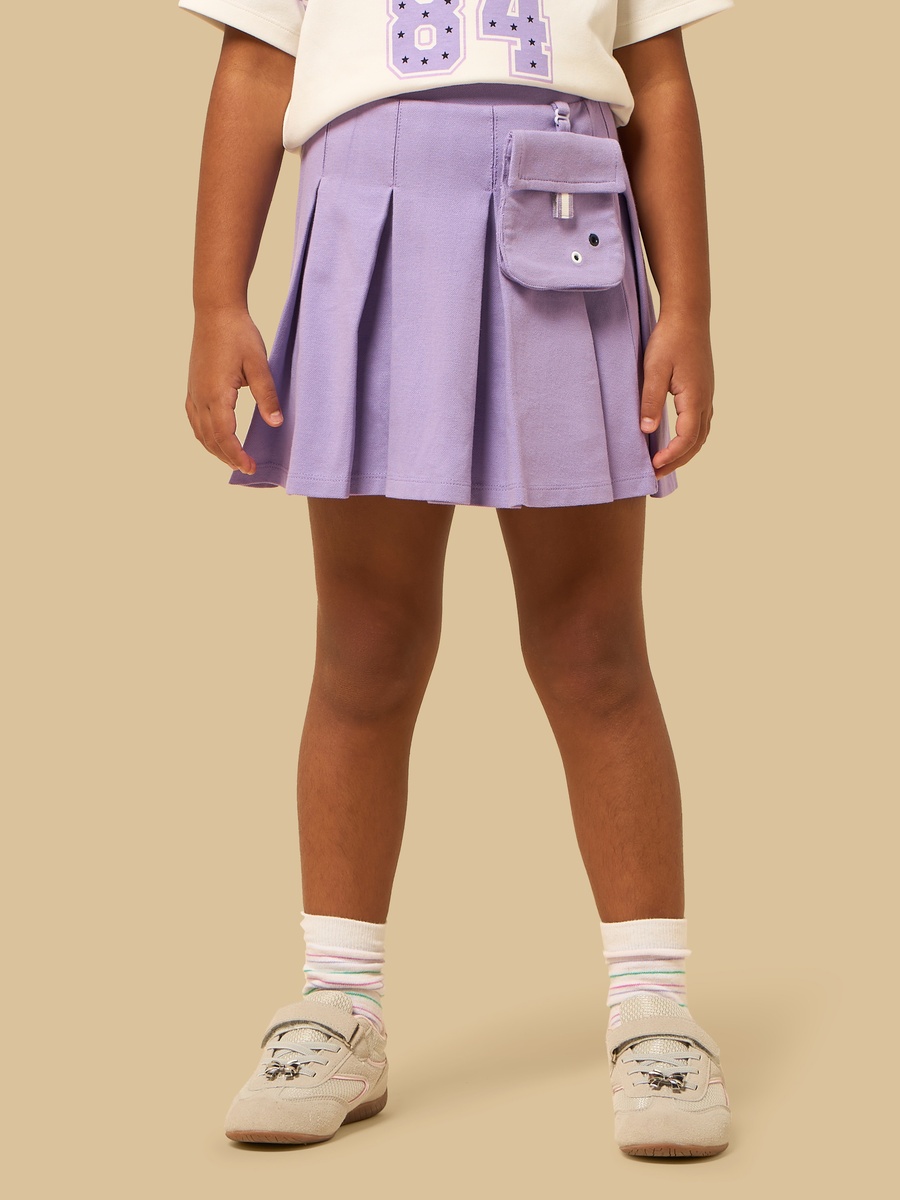 East Coast Print T-Shirt with Pleated Skirt