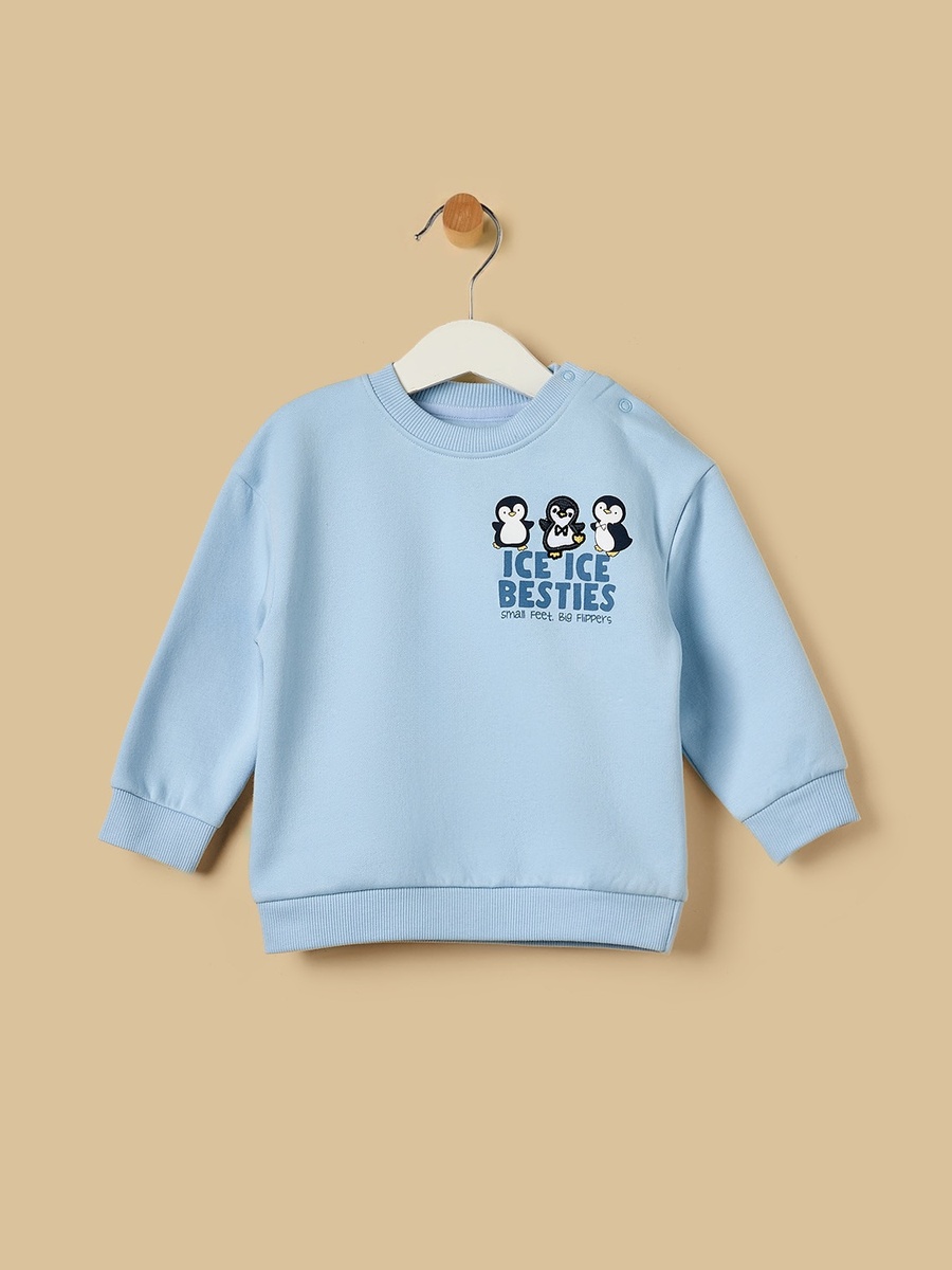 Penguin Print Sweatshirt and Joggers Set