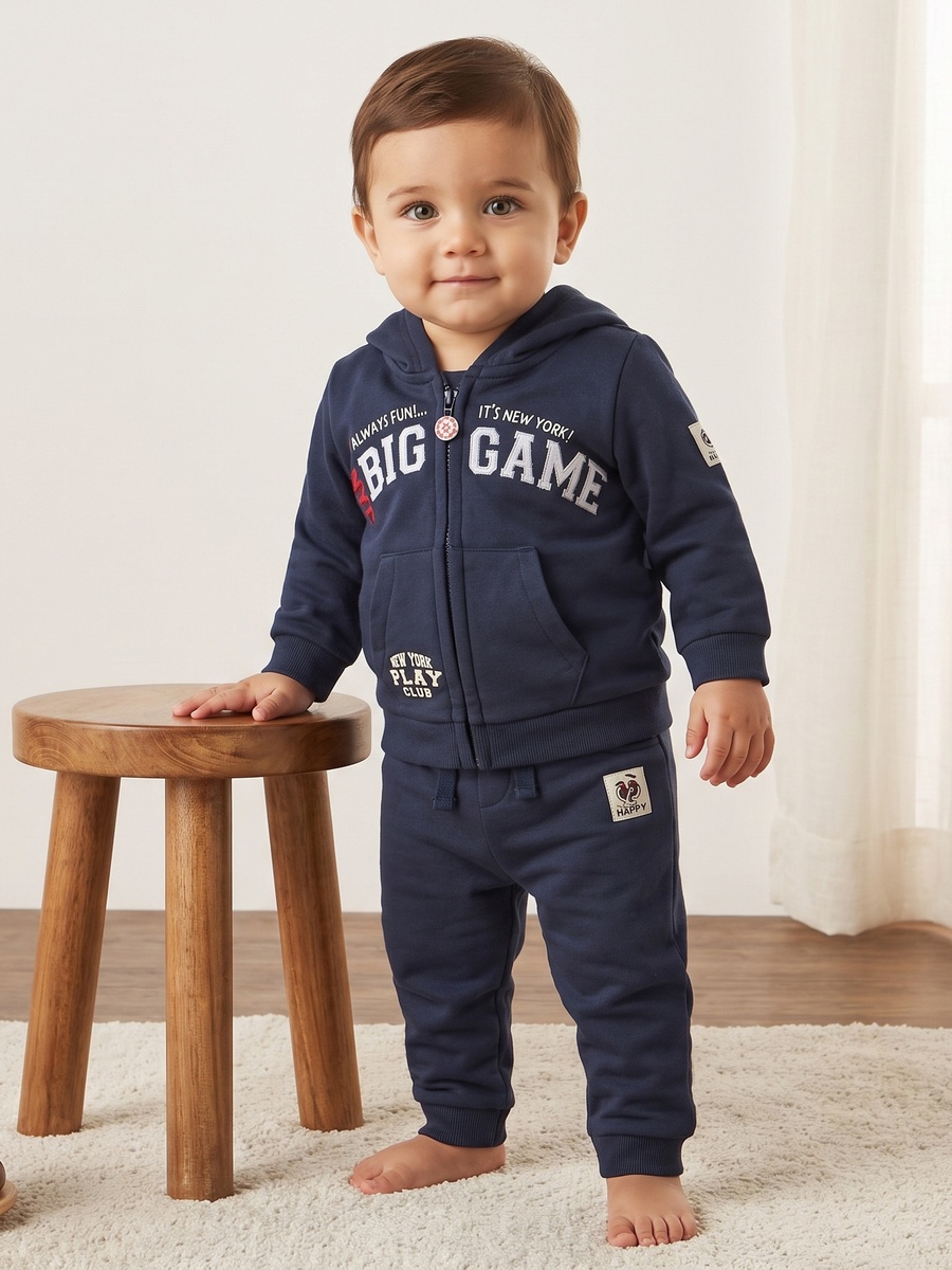 Printed Sweatshirt and Joggers Set