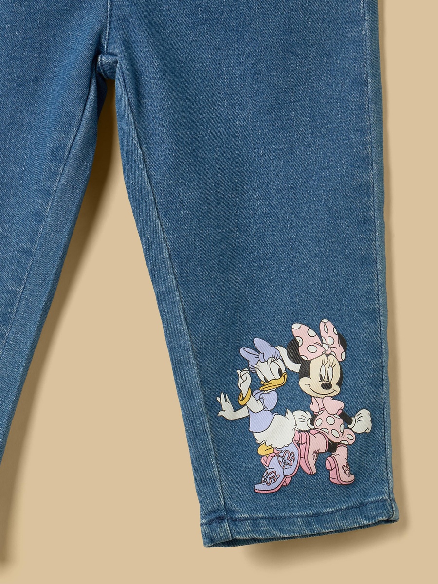 Minnie Mouse and Daisy Duck Print Cotton T-Shirt and Jeans Set