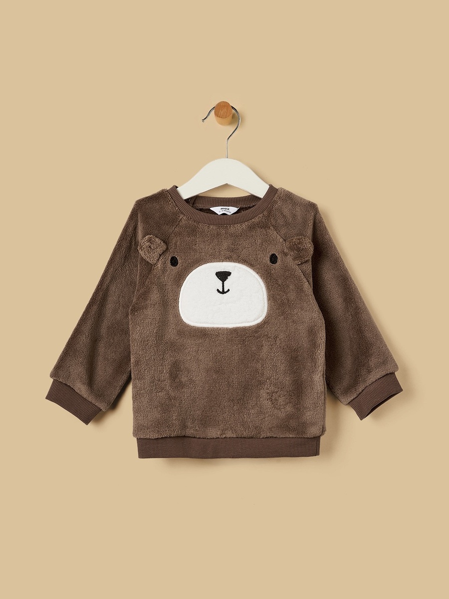 Teddy Bear 3D Applique Fleece Pyjama Set