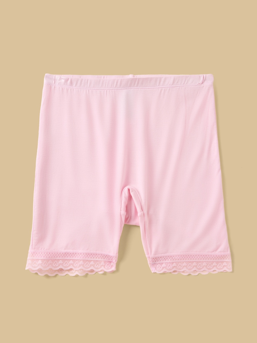 Pack of 2 - Lace Trim Short Leggings